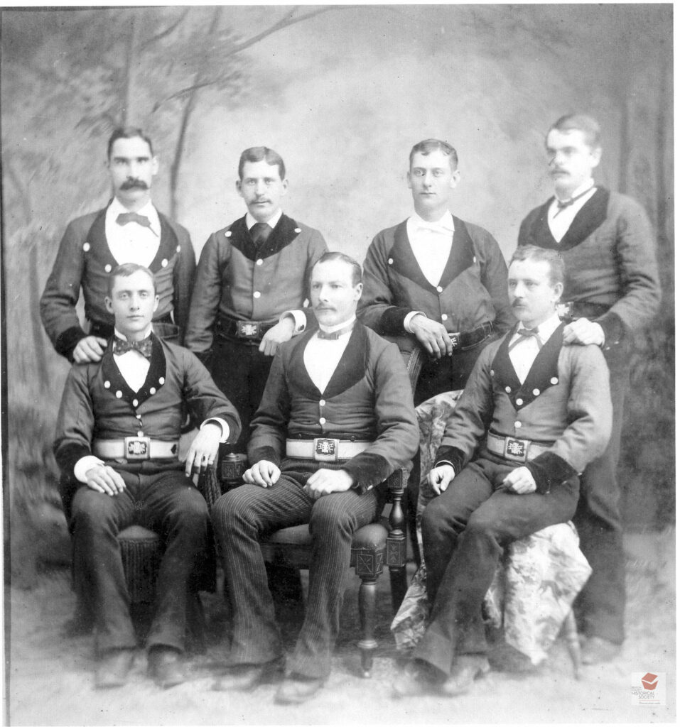 orvallis Fire Department Portrait Young America Engine Company, No. 1