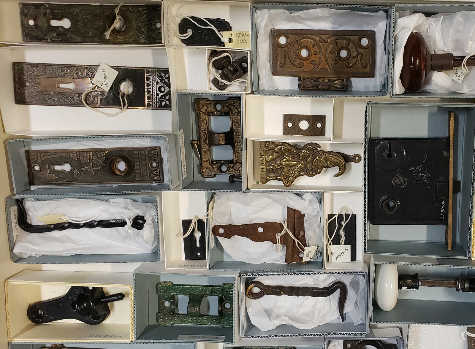 escutcheons in museum artifact collection